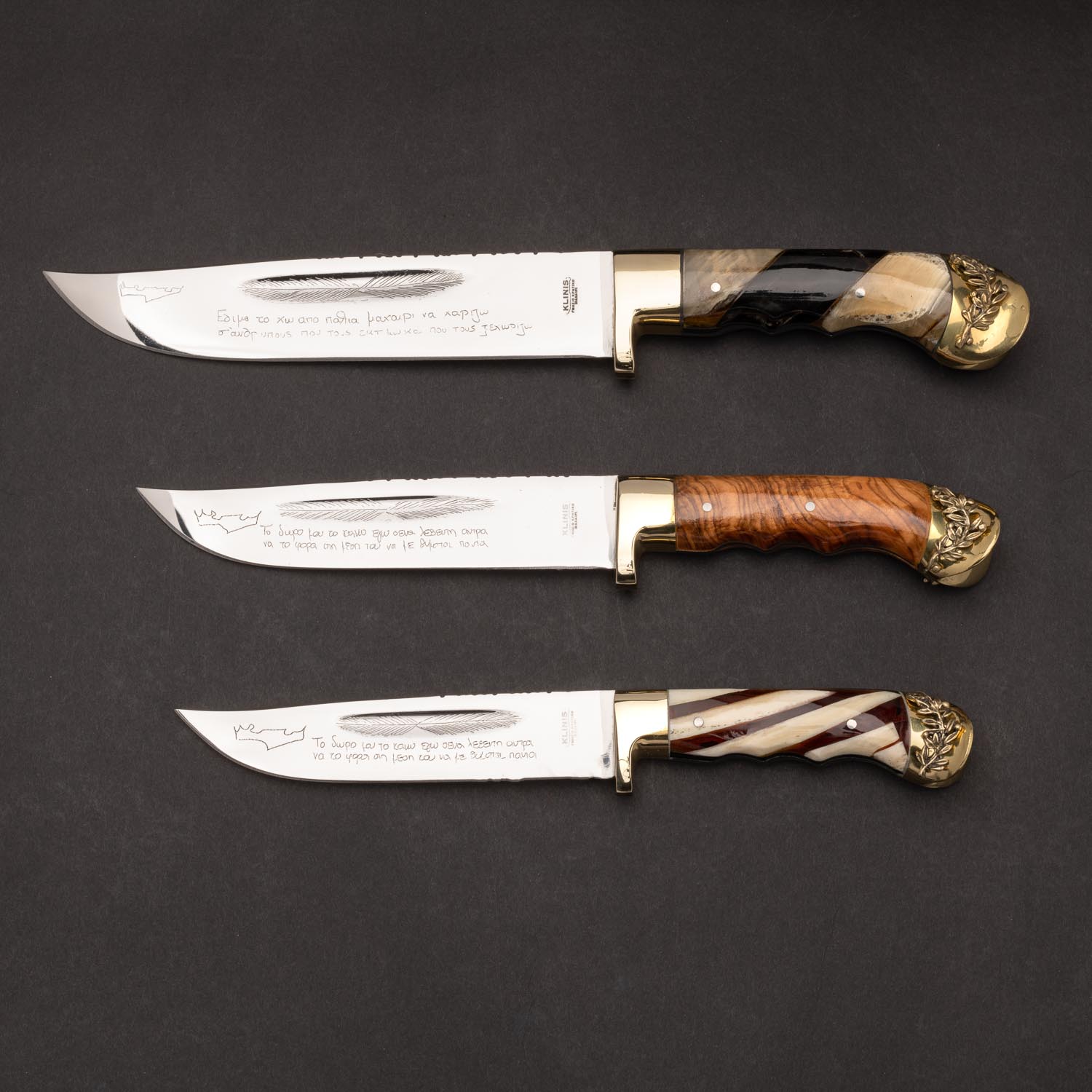 Συλλογή από βασίλισσες σκαφιδωτές με διάφορα χερούλια